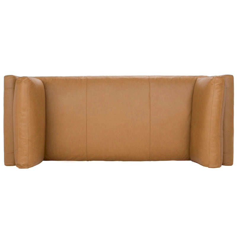 SAFAVIEH Couture Shirl Leather Bench - 81 In W x 32 In D x 34 In H - 81Wx32Dx34H