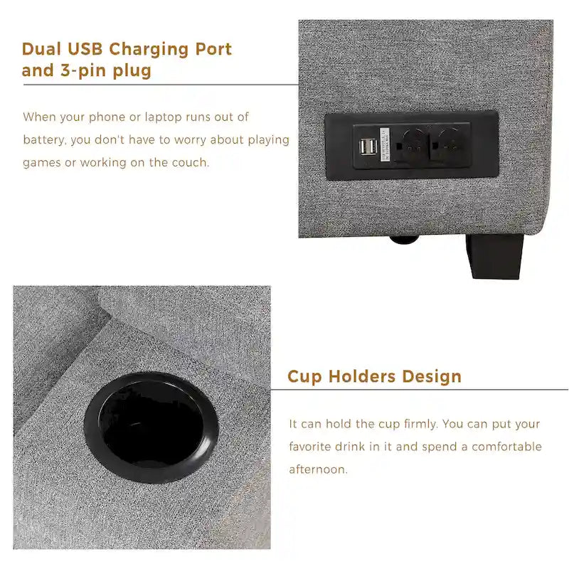 87.4 Sleeper Sofa Bed,2 in 1 Pull Out sofa bed L Shape Couch with Storage Ottoman for Living Room,Bedroom Couch and Small Apart