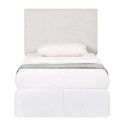 Gemma Sand Upholstered Headboard with Flange Details