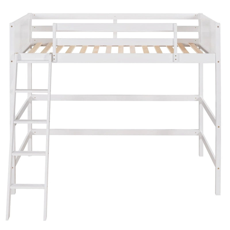 Merax Solid Wood Twin Size Loft Bed with Ladder