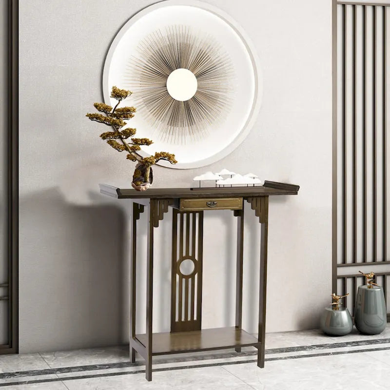 Console Table Sofa Side Accent Table Entryway Vintage