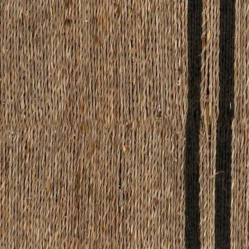 SEI Furniture Gainford Transitional Black Woven Fiber Bench