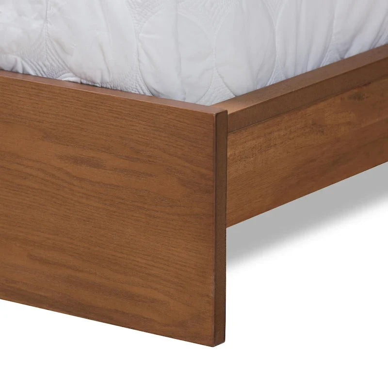 Sami Modern and Contemporary Storage Bed with Built-In Nightstands