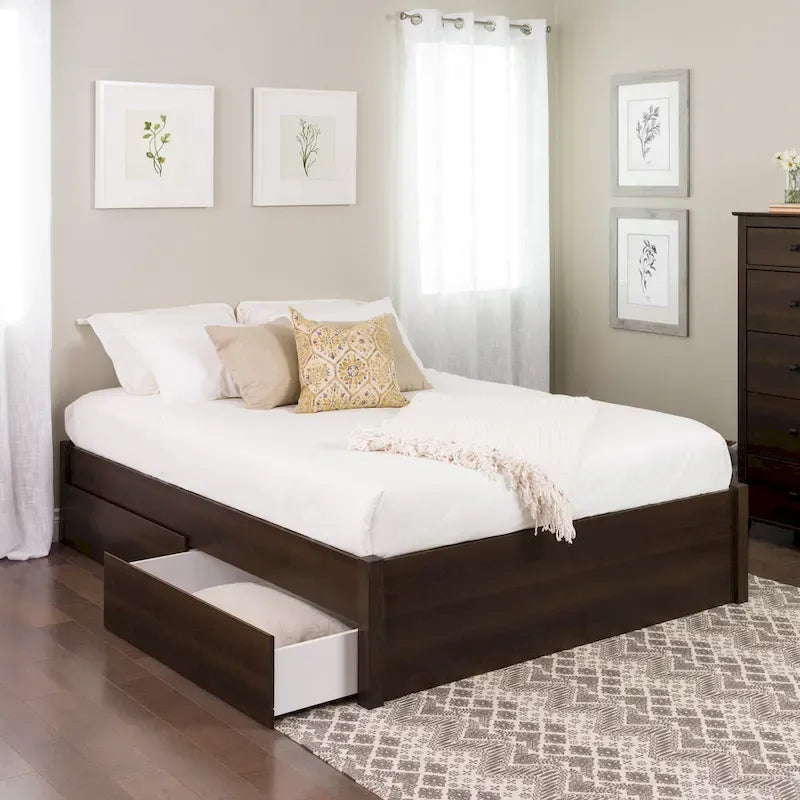 Prepac Queen Select 4-post Platform Bed with Optional Drawers