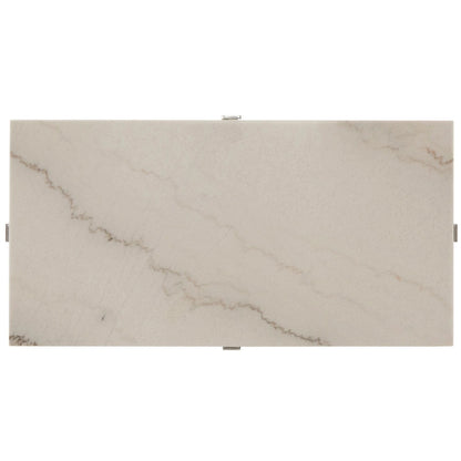 Azel Marble-top Chrome Framed Coffee Table or Table Set by iNSPIRE Q Modern