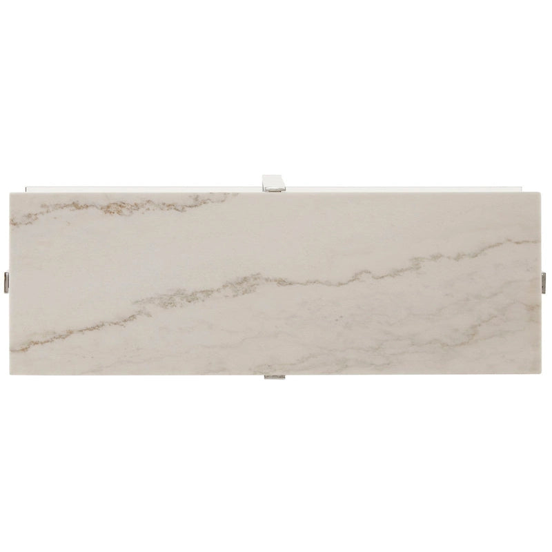 Azel Marble-top Chrome Framed Coffee Table or Table Set by iNSPIRE Q Modern