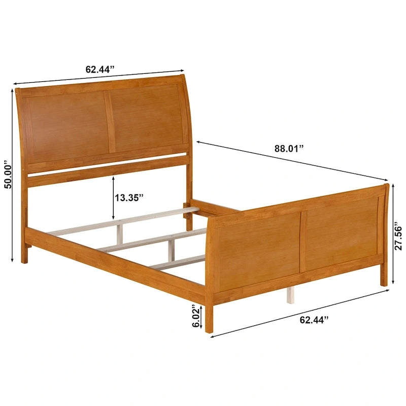AFI Portland Foundation Bed with Matching Footboard