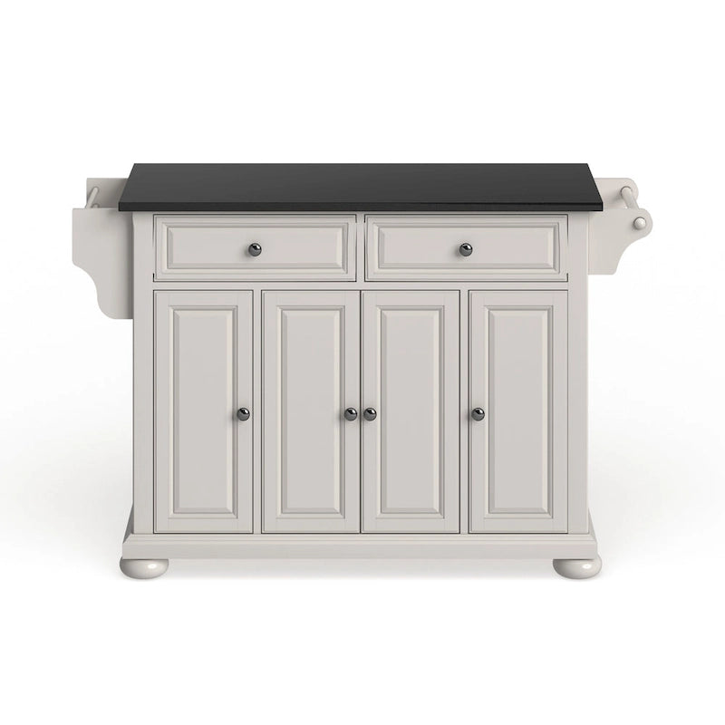 Crosley Alexandria Granite Top Full Size Kitchen Island/Cart - 18d x 51.5w x 34h