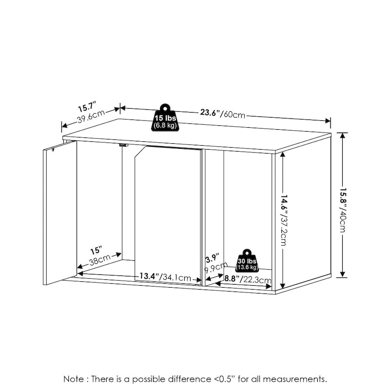 Furinno Peli Small Litter Box Enclosure