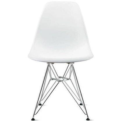 Designer Plastic Chairs Chrome Silver Wire Legs Retro Dining Accent Molded Shell Desk Office Work Chrome Base Kitchen