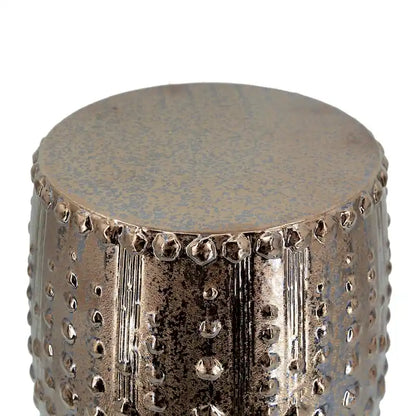 Weathered Style Ceramic Garden Stool - 18 - Bronze