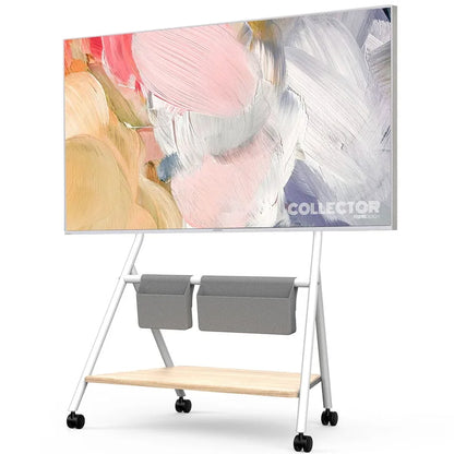 FITUEYES Mobile TV Cart for Office Classroom Rolling TV Stand with Wheels for 45-88 Inch TV