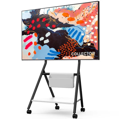 FITUEYES Mobile TV Cart for Office Classroom Rolling TV Stand with Wheels for 45-88 Inch TV