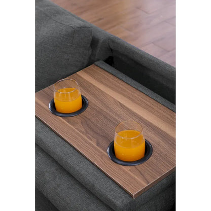 Alger 98 Wide Left Hand Facing Sofa & Chaise with Ottoman