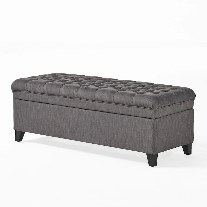 Modern Upholstered Storage Bench for Living Room Entryway
