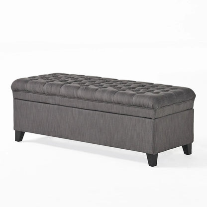 Modern Upholstered Storage Bench for Living Room Entryway