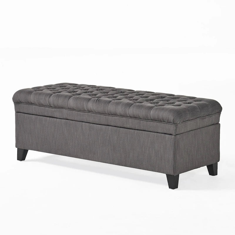 Modern Upholstered Storage Bench for Living Room Entryway