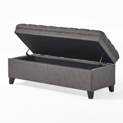 Modern Upholstered Storage Bench for Living Room Entryway