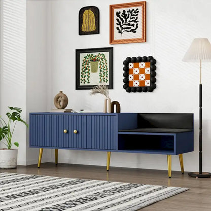 Modern Shoe Storage Bench with Hidden Compartment and Upholstered Cushion