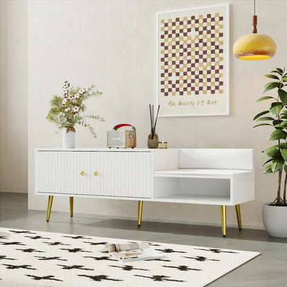 Modern Shoe Storage Bench with Hidden Compartment and Upholstered Cushion