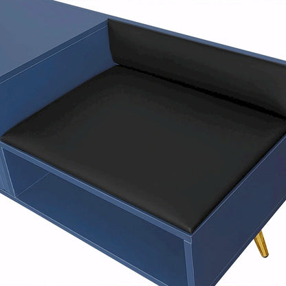 Modern Shoe Storage Bench with Hidden Compartment and Upholstered Cushion