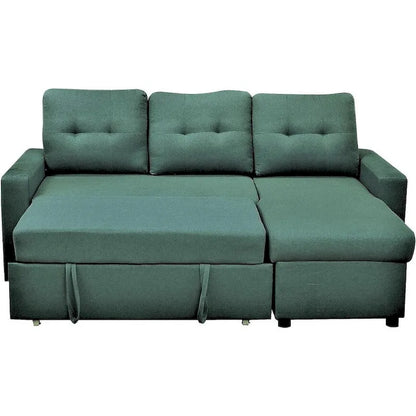 US Pride Furniture 79.92 inch Convertible L-Shaped Sectional Sleeper Sofa Bed Stylish Apartment Furniture