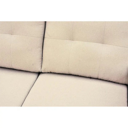 US Pride Furniture 79.92 inch Convertible L-Shaped Sectional Sleeper Sofa Bed Stylish Apartment Furniture