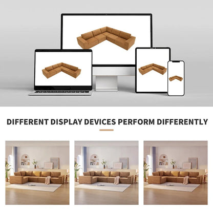 Modular L Shaped Sectional Sofa,Luxury Floor Couch Set,Upholstered Indoor Furniture,Foam-Filled Sleeper Sofa Bed