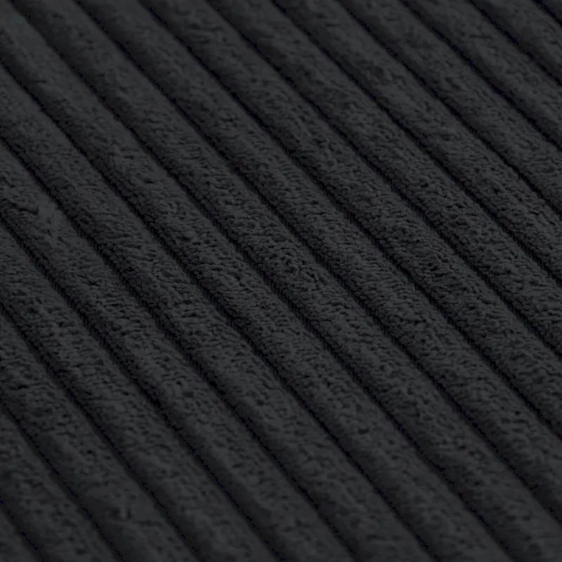 Black Corduroy Sectional Sofa Customized Sofa Couch with pillows.