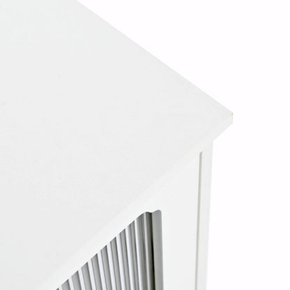 Retro TV Stand with Fluted Glass Doors for TVs Up to 78