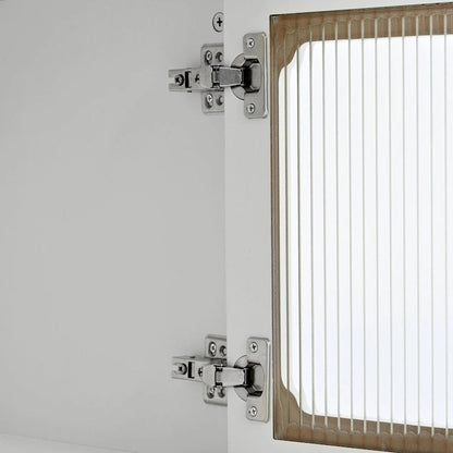 Retro TV Stand with Fluted Glass Doors for TVs Up to 78