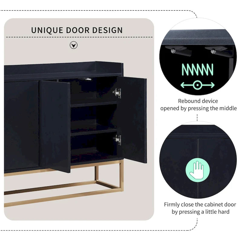 Kitchen Buffet Sideboard Coffee Bar Cabinet Accent Storage Cabinet Server Table