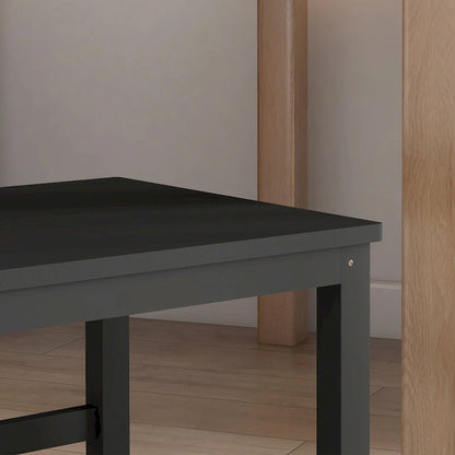 HOMCOM Dining Chairs, Set of 2 Farmhouse Kitchen & Dining Room Chairs with Slat Back, Pine Wood Seating for Living Room