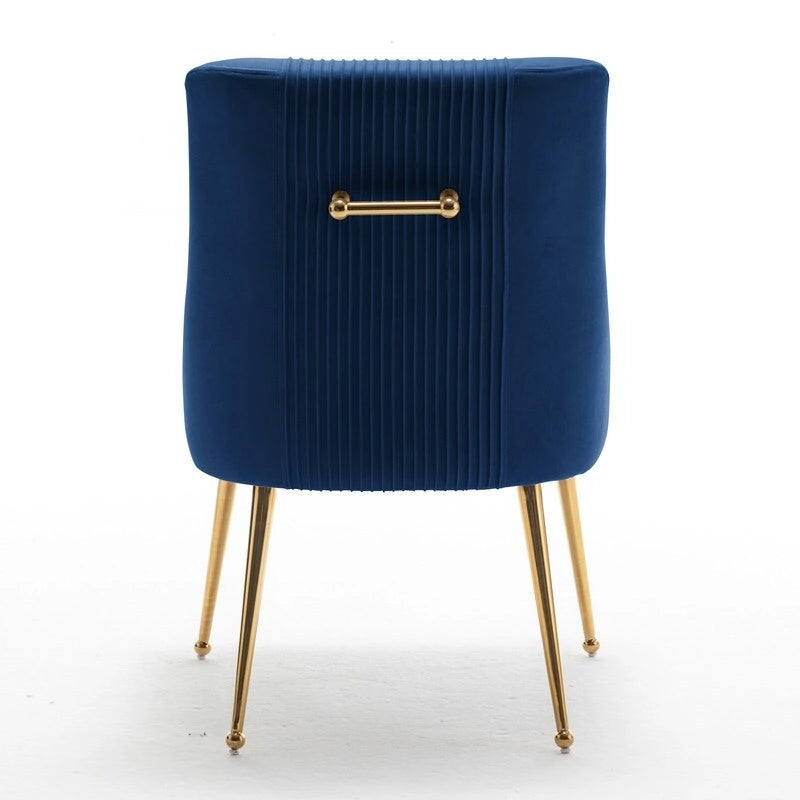 SEYNAR Modern Glam Velvet Dining Chair Set of 8 for Dining Room, Tufted Vanity Chair for Living Room (no table)