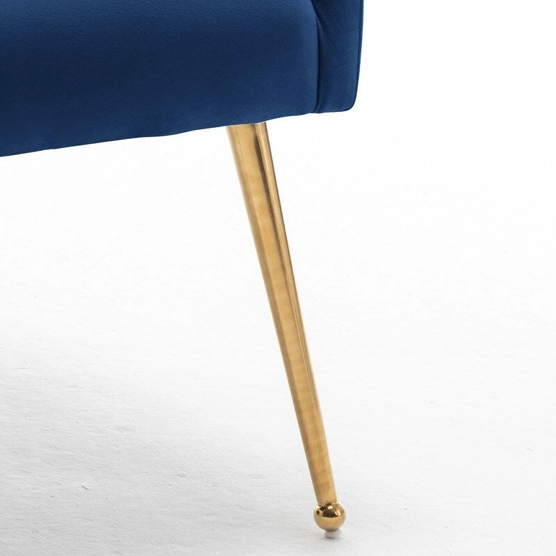 SEYNAR Modern Glam Velvet Dining Chair Set of 8 for Dining Room, Tufted Vanity Chair for Living Room (no table)