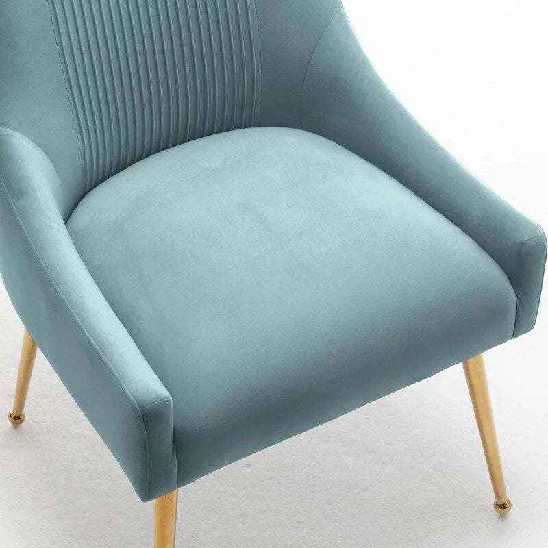 SEYNAR Modern Glam Velvet Dining Chair Set of 8 for Dining Room, Tufted Vanity Chair for Living Room (no table)