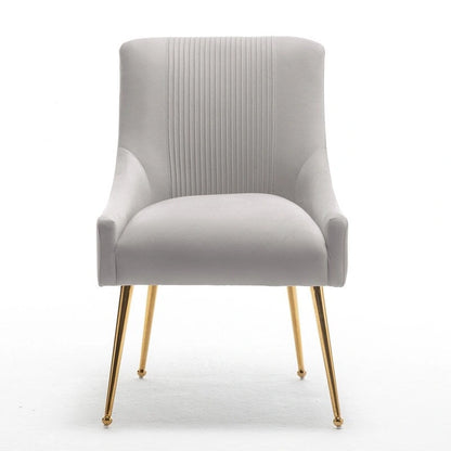 SEYNAR Modern Glam Velvet Dining Chair Set of 8 for Dining Room, Tufted Vanity Chair for Living Room (no table)