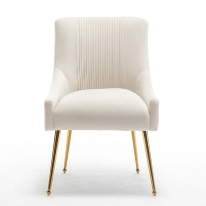 SEYNAR Modern Glam Velvet Dining Chair Set of 8 for Dining Room, Tufted Vanity Chair for Living Room (no table)