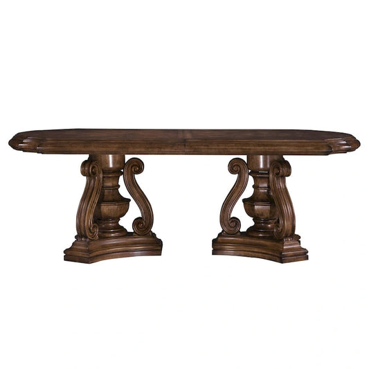 San Mateo Double Pedestal Dining Table - 46W x 30H x 118D