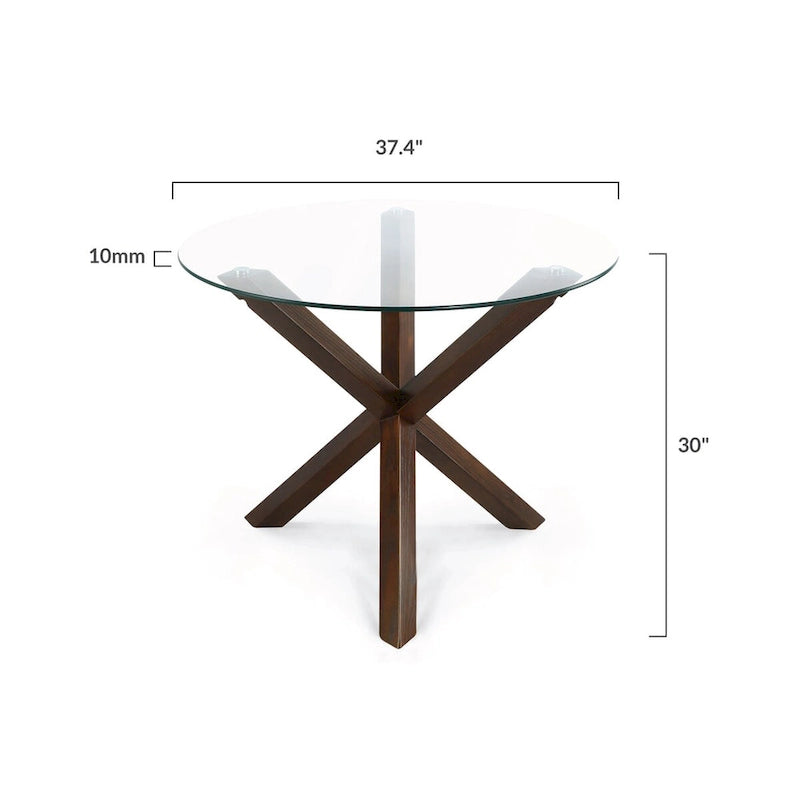 Poly and Bark Kennedy 37.4 inch Round Dining Table