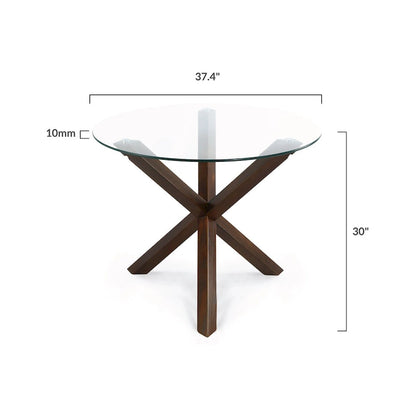 Poly and Bark Kennedy 37.4 inch Round Dining Table