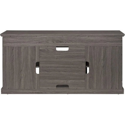 Roomfitters Contemporary TV Media Stand, Modern Entertainment Console, Up to 65 TV, Open & Closed Storage Space