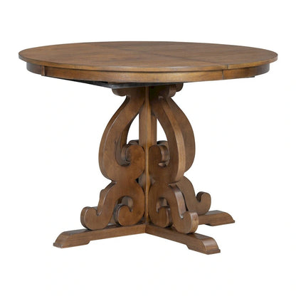 5-Piece Retro Functional Dining Set 1 Extendable Table