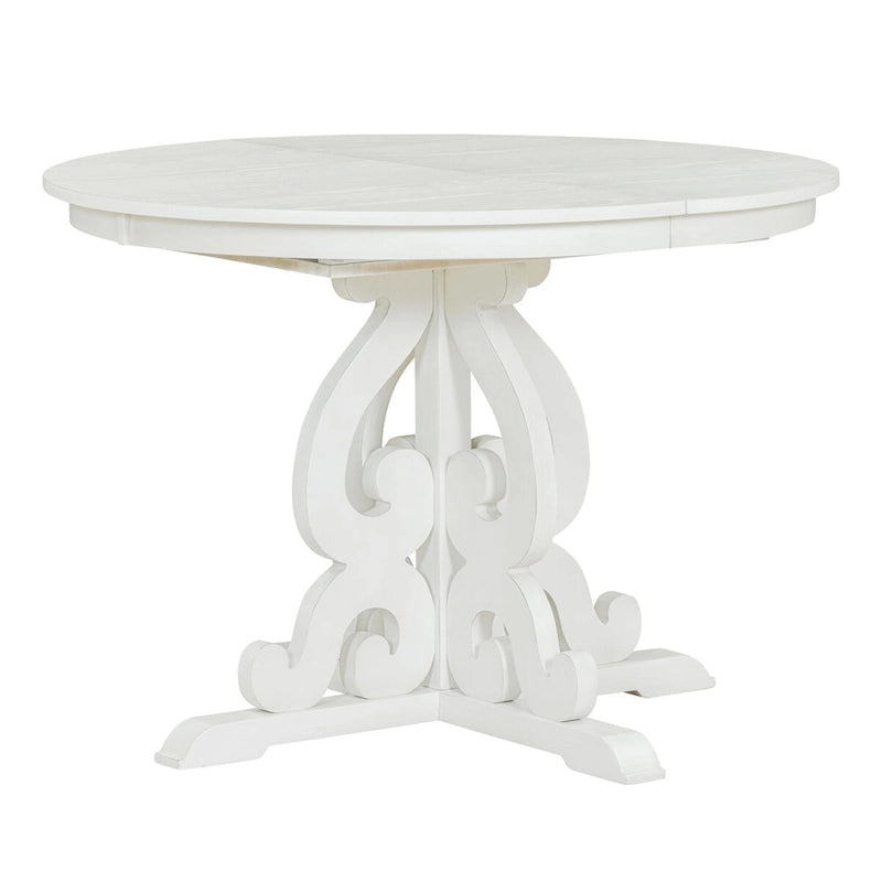 5-Piece Retro Functional Dining Set 1 Extendable Table