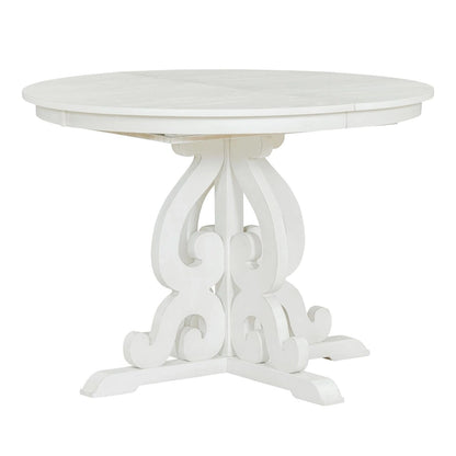 5-Piece Retro Functional Dining Set 1 Extendable Table