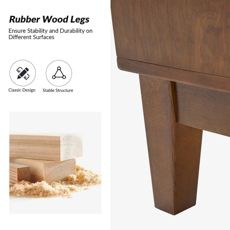 Ofelia Mid-century 60 Wide Geometric Patterned Sideboard with Adjustable Shelves by HULALA HOME