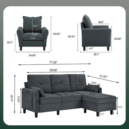3 - Piece Living Room Set