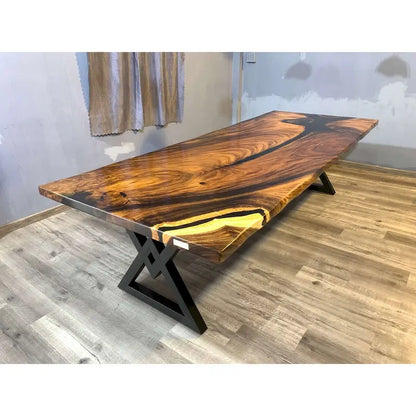 Sundaland 118 Large Slap Live Edge Dining Table