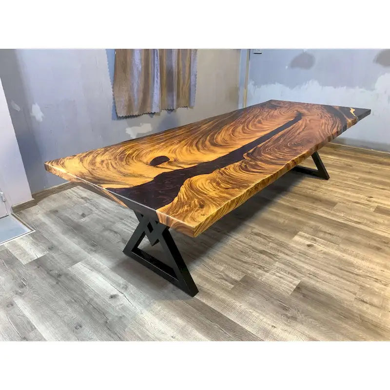 Sundaland 118 Large Slap Live Edge Dining Table