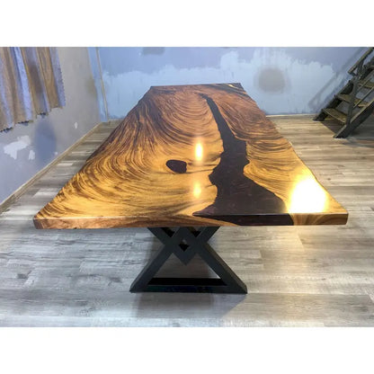 Sundaland 118 Large Slap Live Edge Dining Table